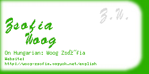 zsofia woog business card